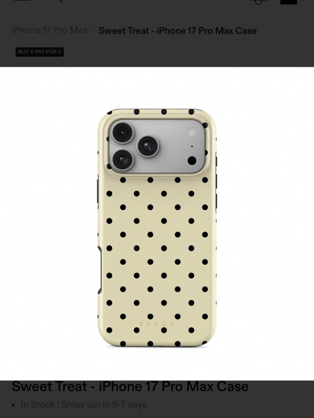 Burga Sweet Treat iPhone 17 Pro Max Case-Tough (MagSafe)